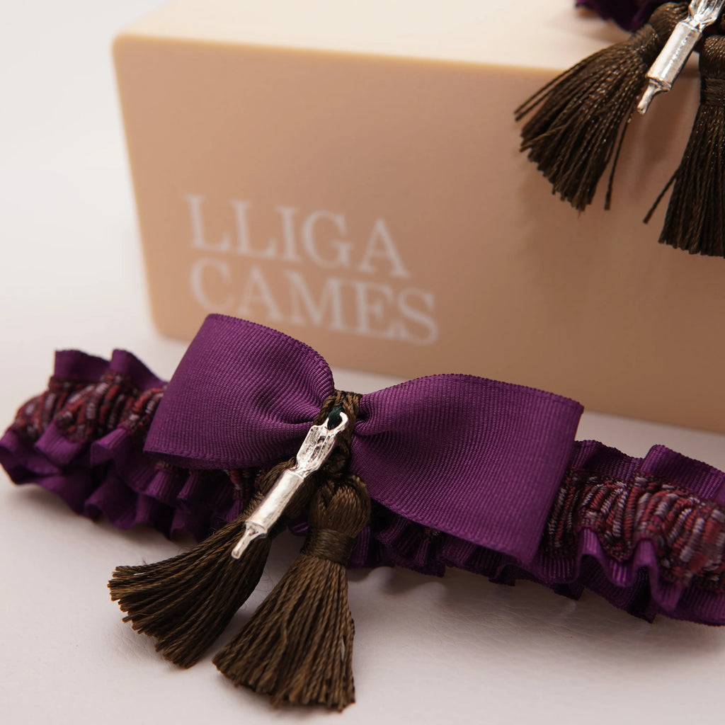 Lligacames Borles morado (medallas no incluidas)