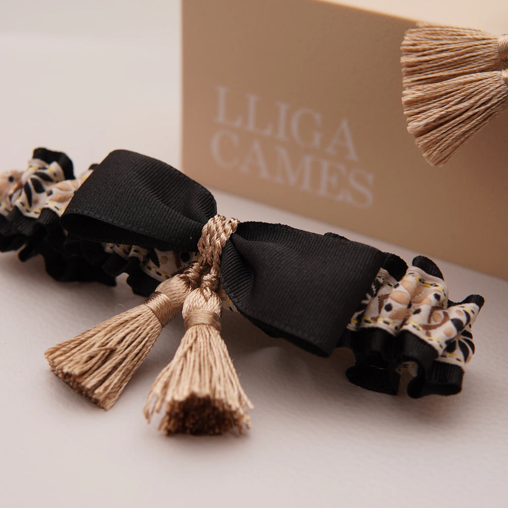 Lligacames Borles negro y beige