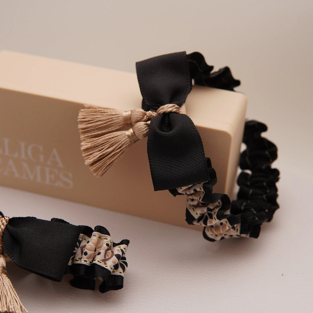 Lligacames Borles negro y beige