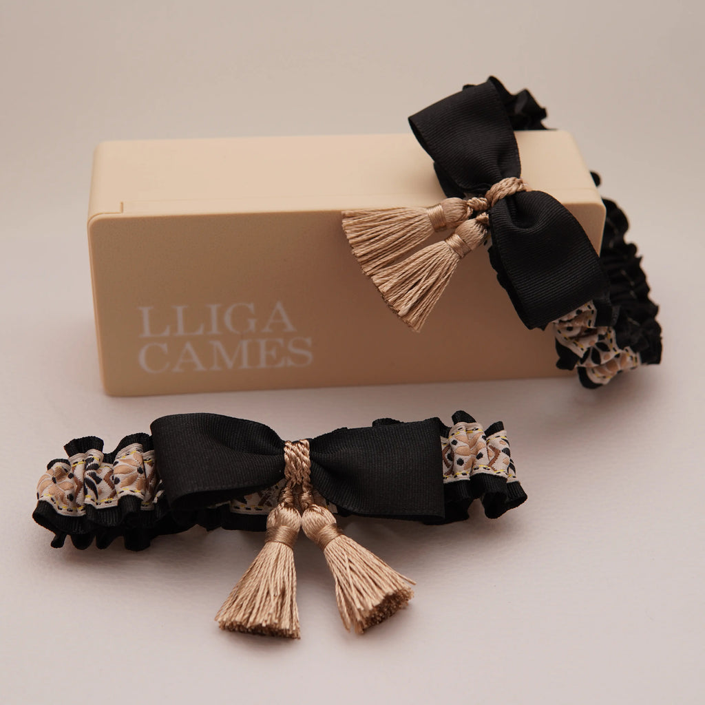 Lligacames Borles negro y beige