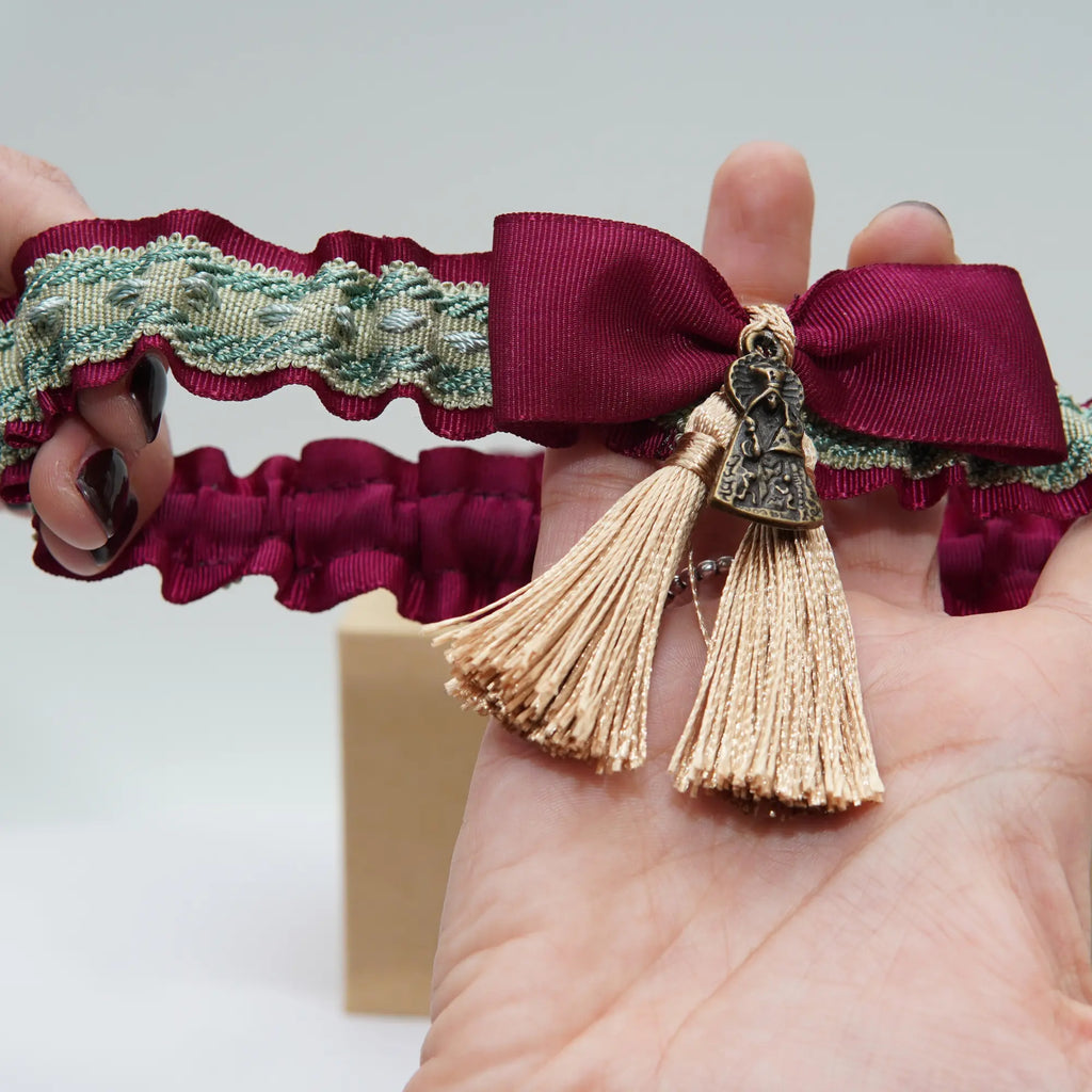 Lligacames Borles fucsia y verde (medalla no incluida)