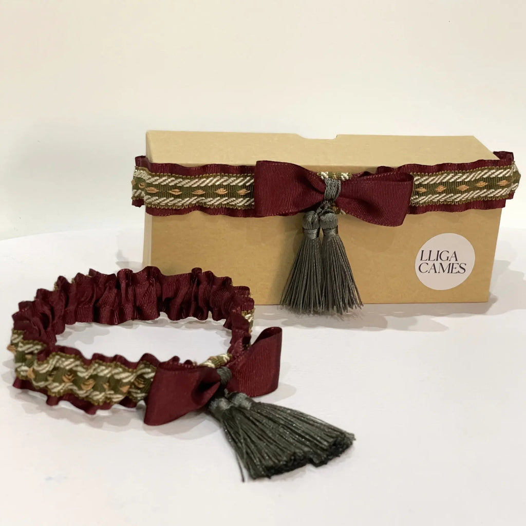 Lligacames Borles granate y verde