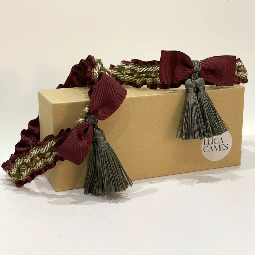 Lligacames Borles granate y verde