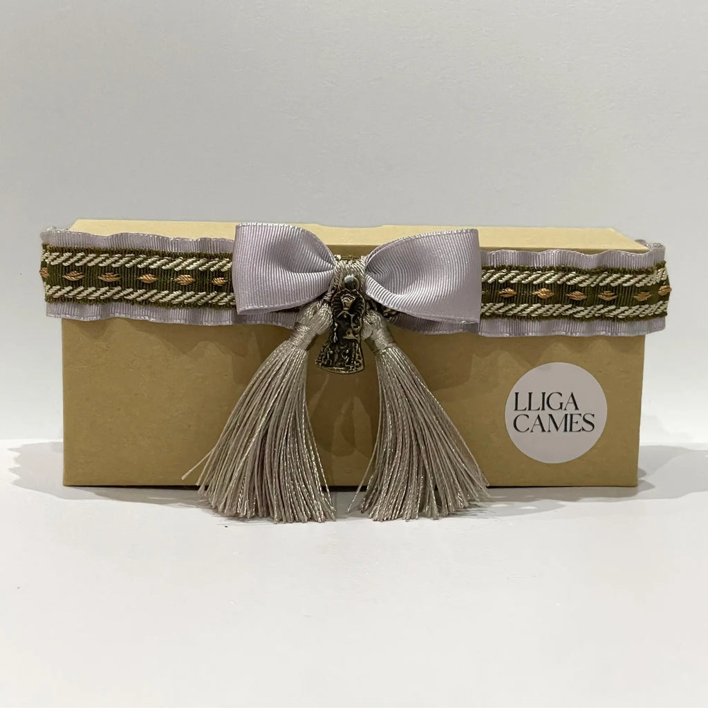 Lligacames Borles gris y verde (medalla no incluida)