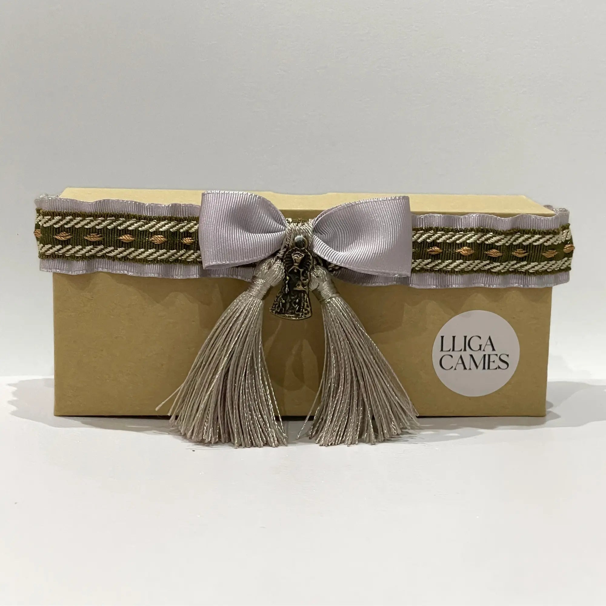 Lligacames Borles gris y verde (medalla no incluida)