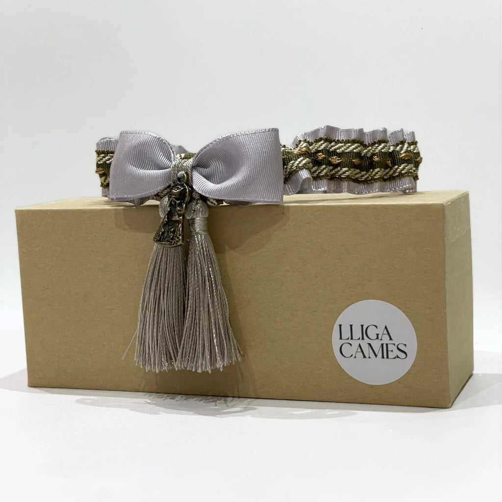 Lligacames Borles gris y verde (medalla no incluida)