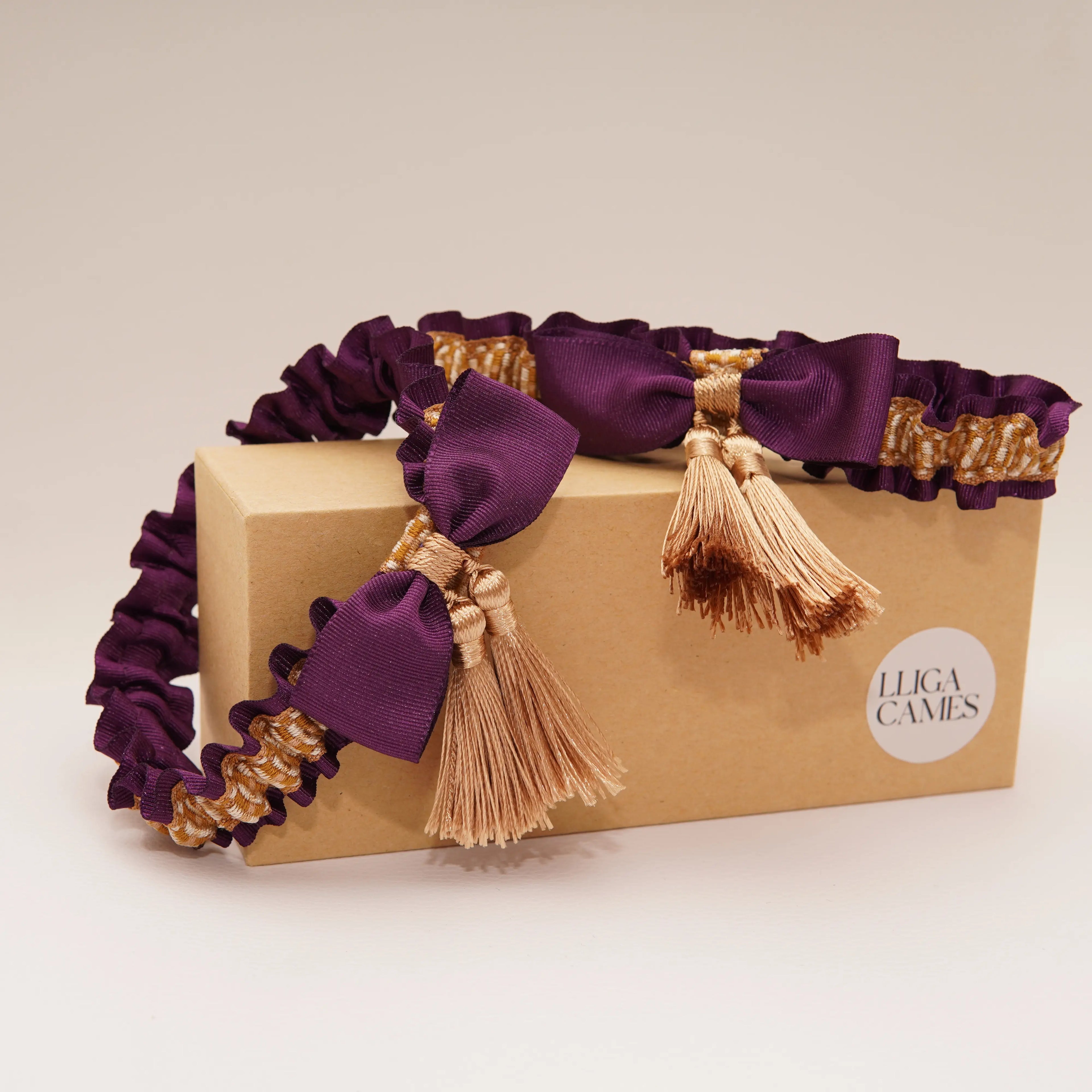 Lligacames Borles morado nazareno y ocre