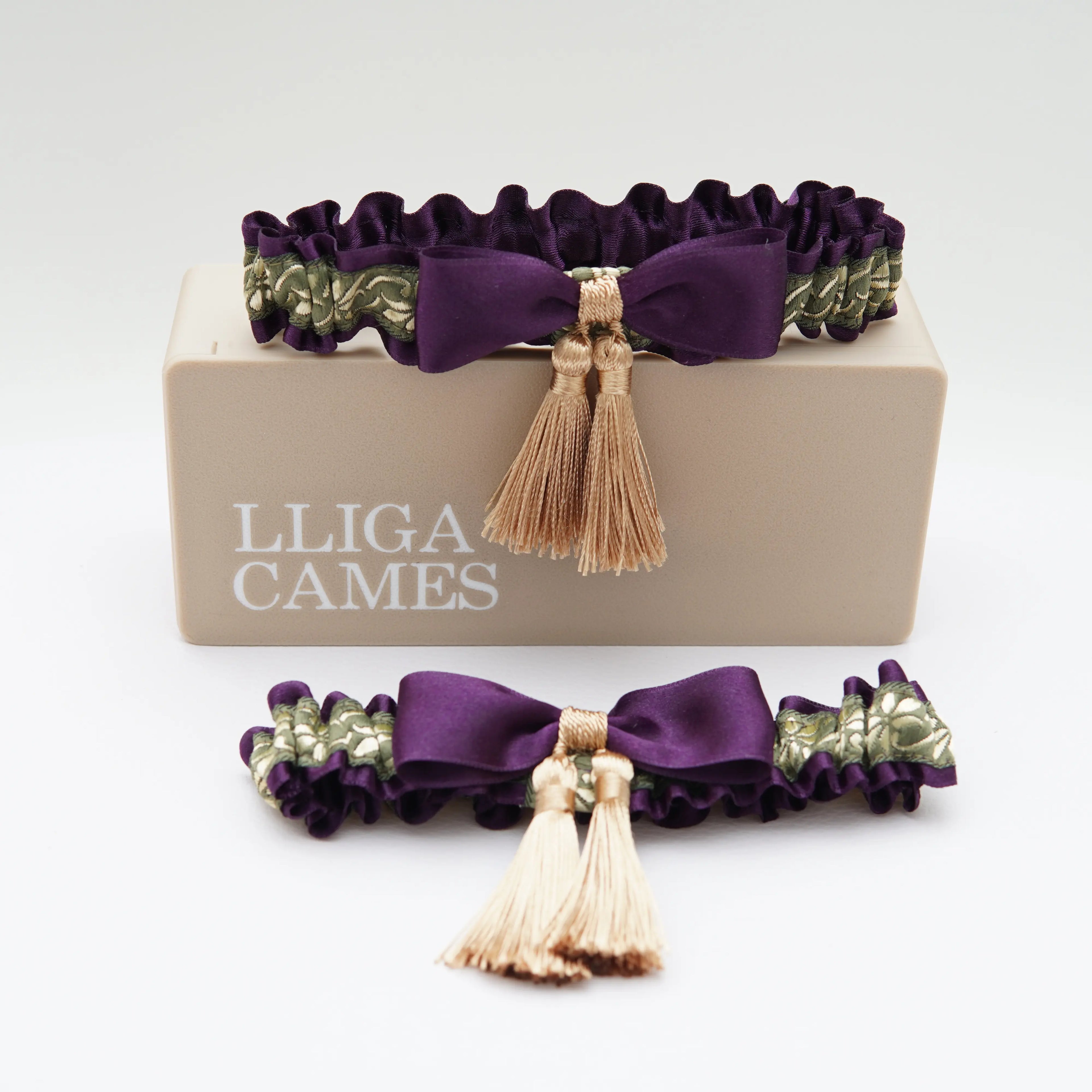 Lligacames Borles morado y verde