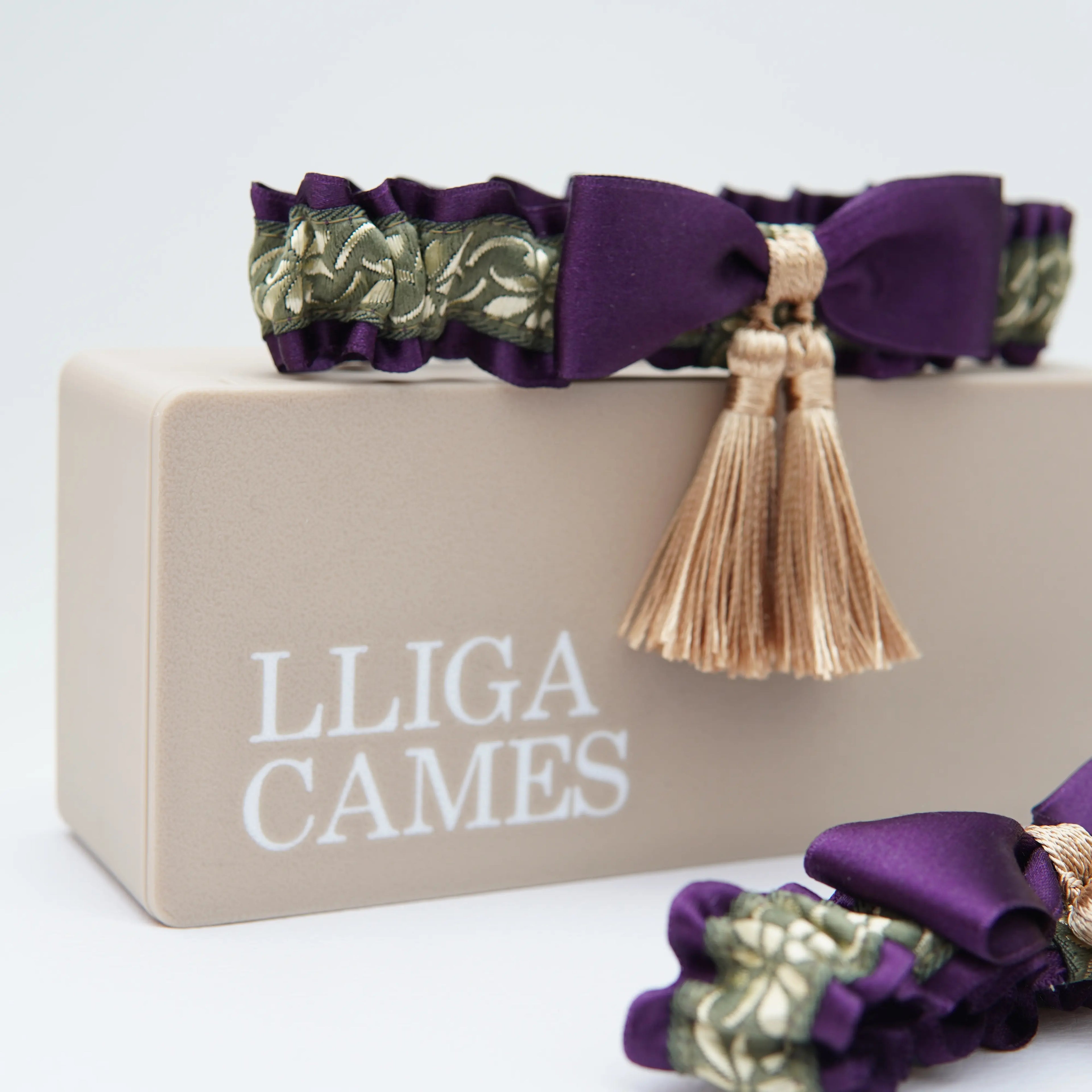 Lligacames Borles morado y verde