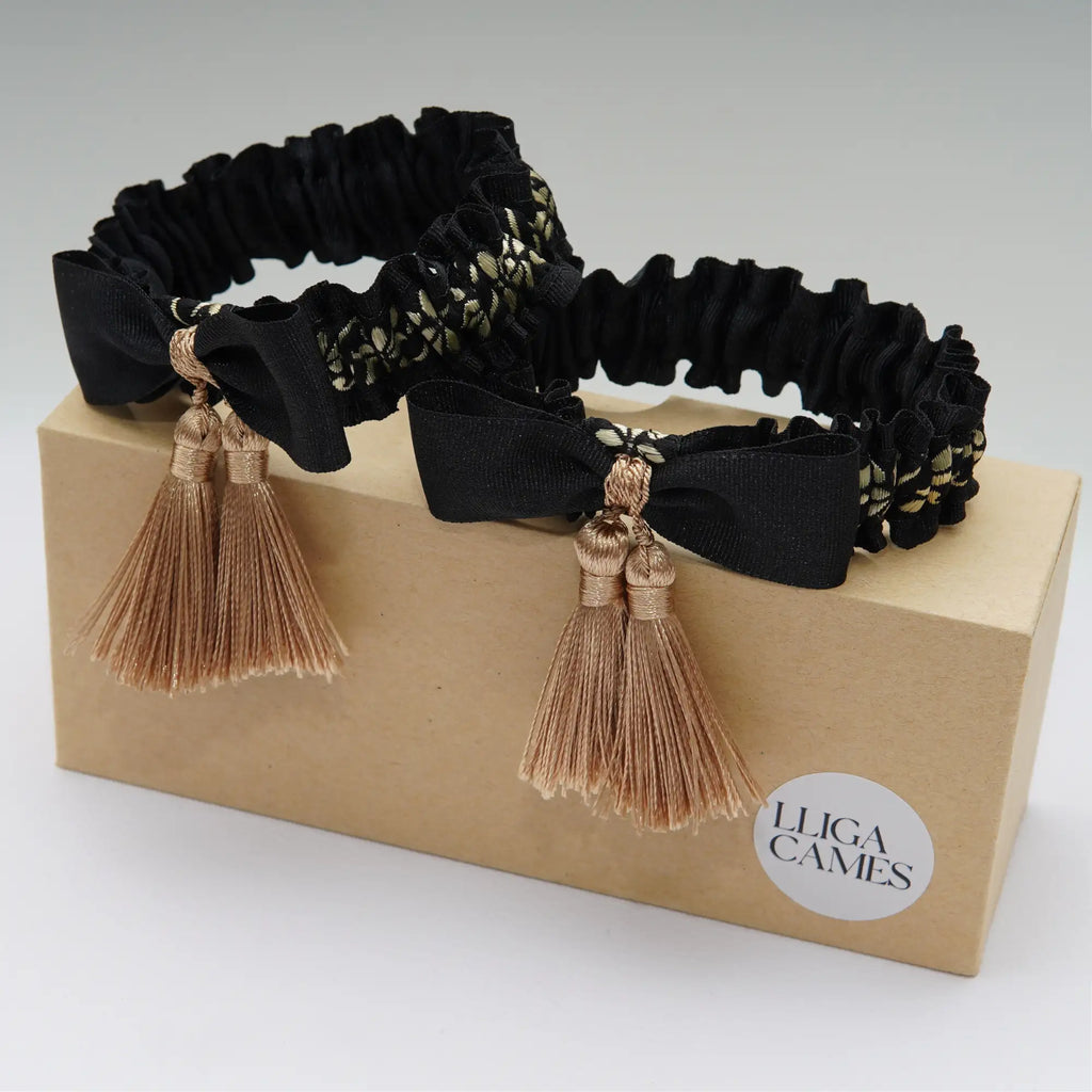 Lligacames Borles negro y dorado