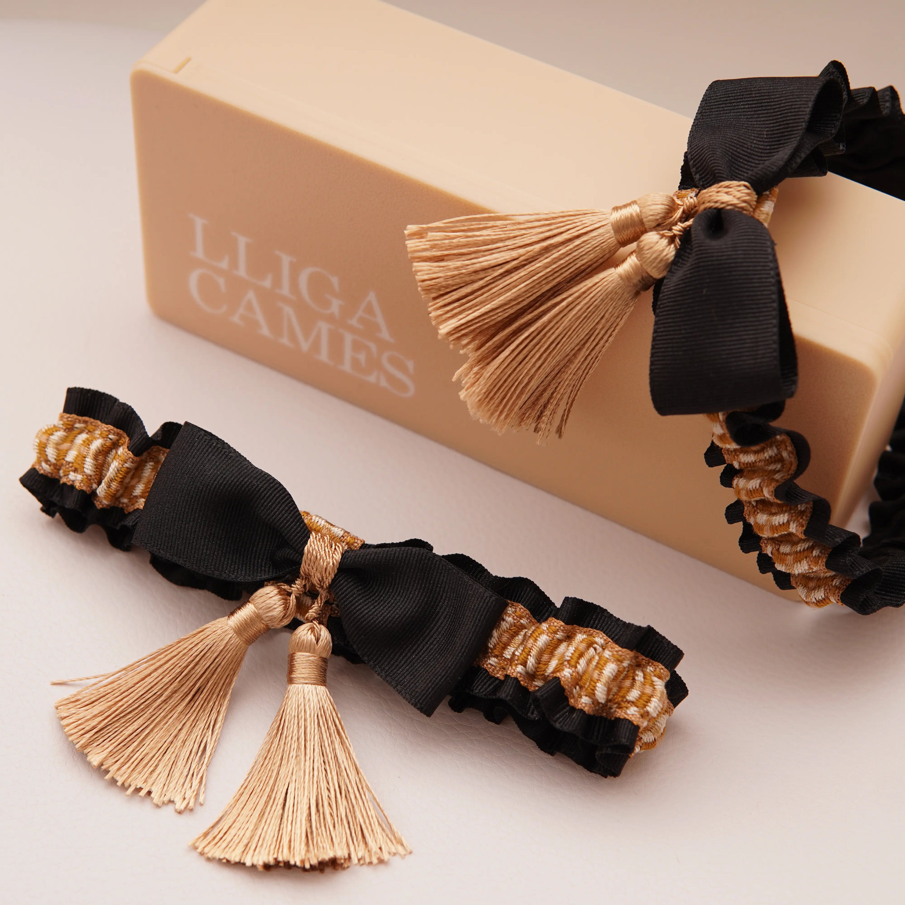 Lligacames Borles negro y ocre