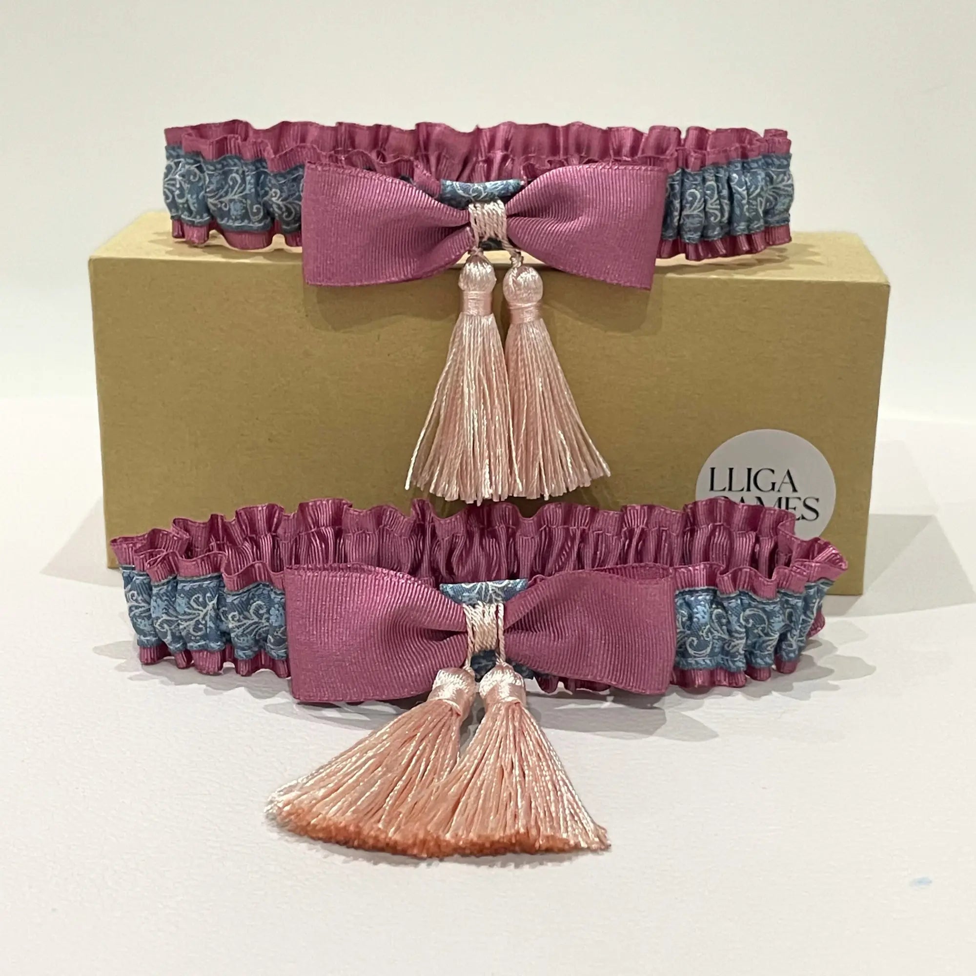 Lligacames Borles rosa y azul