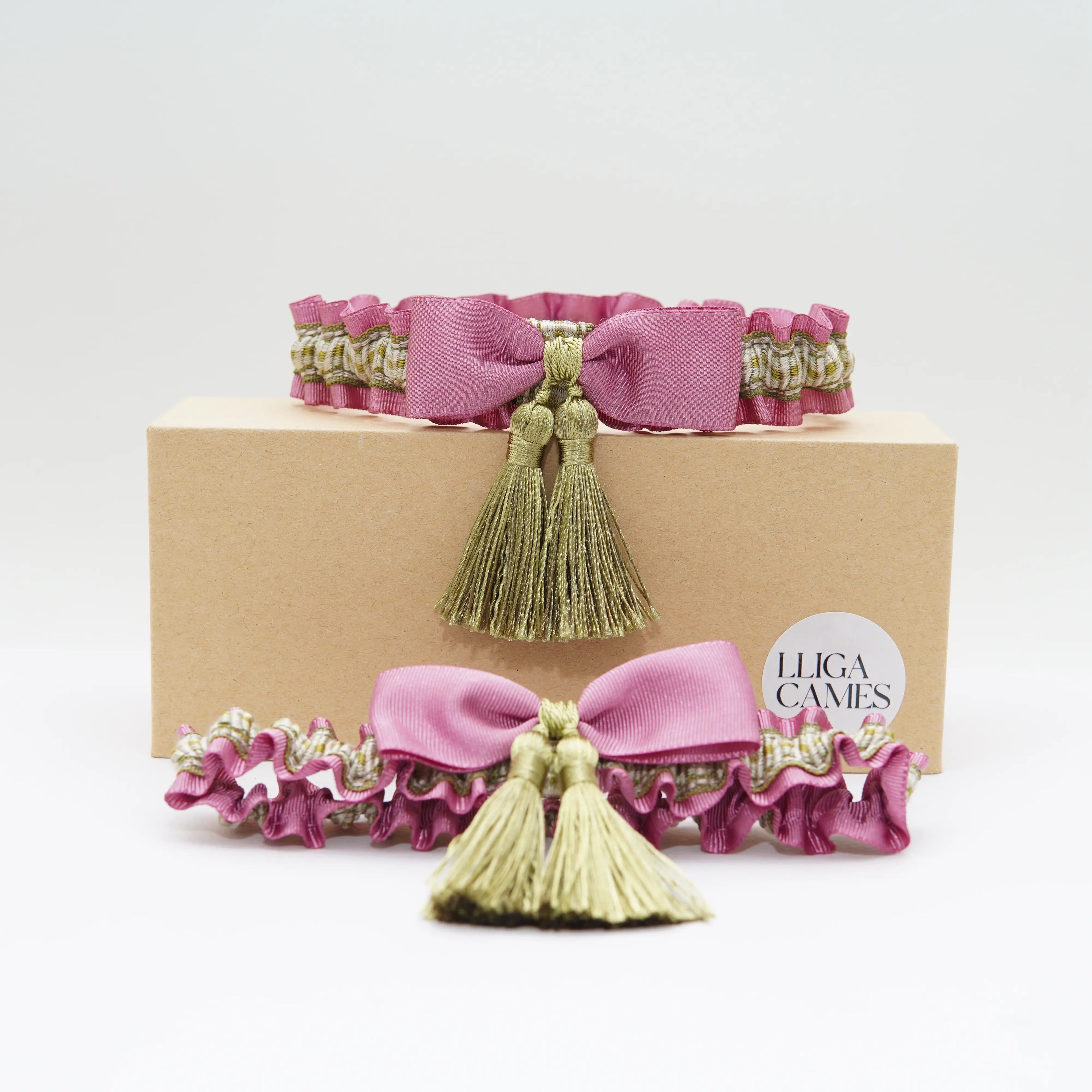 Lligacames Borles rosa y verde