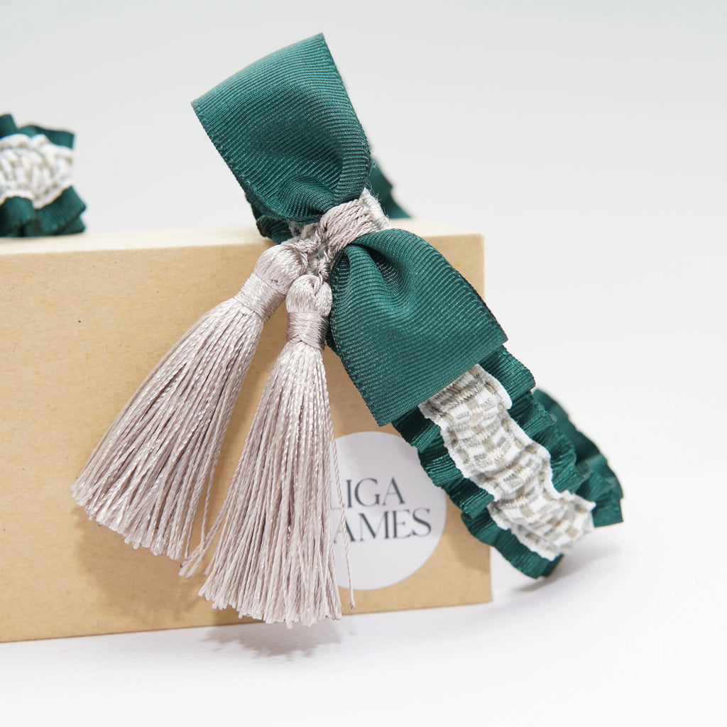 Lligacames Borles verde y blanco