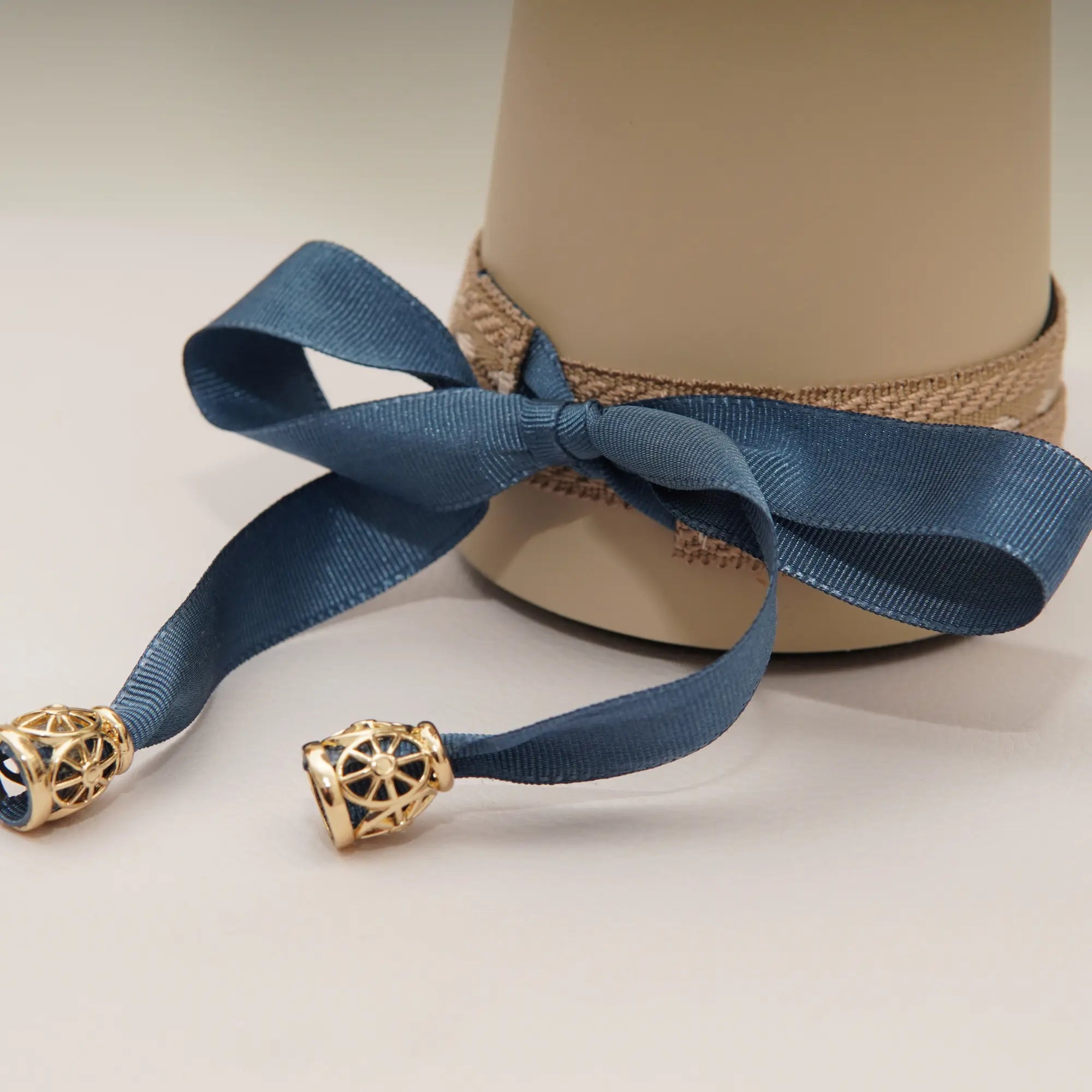 Lligacames Llaurador Beige y azul