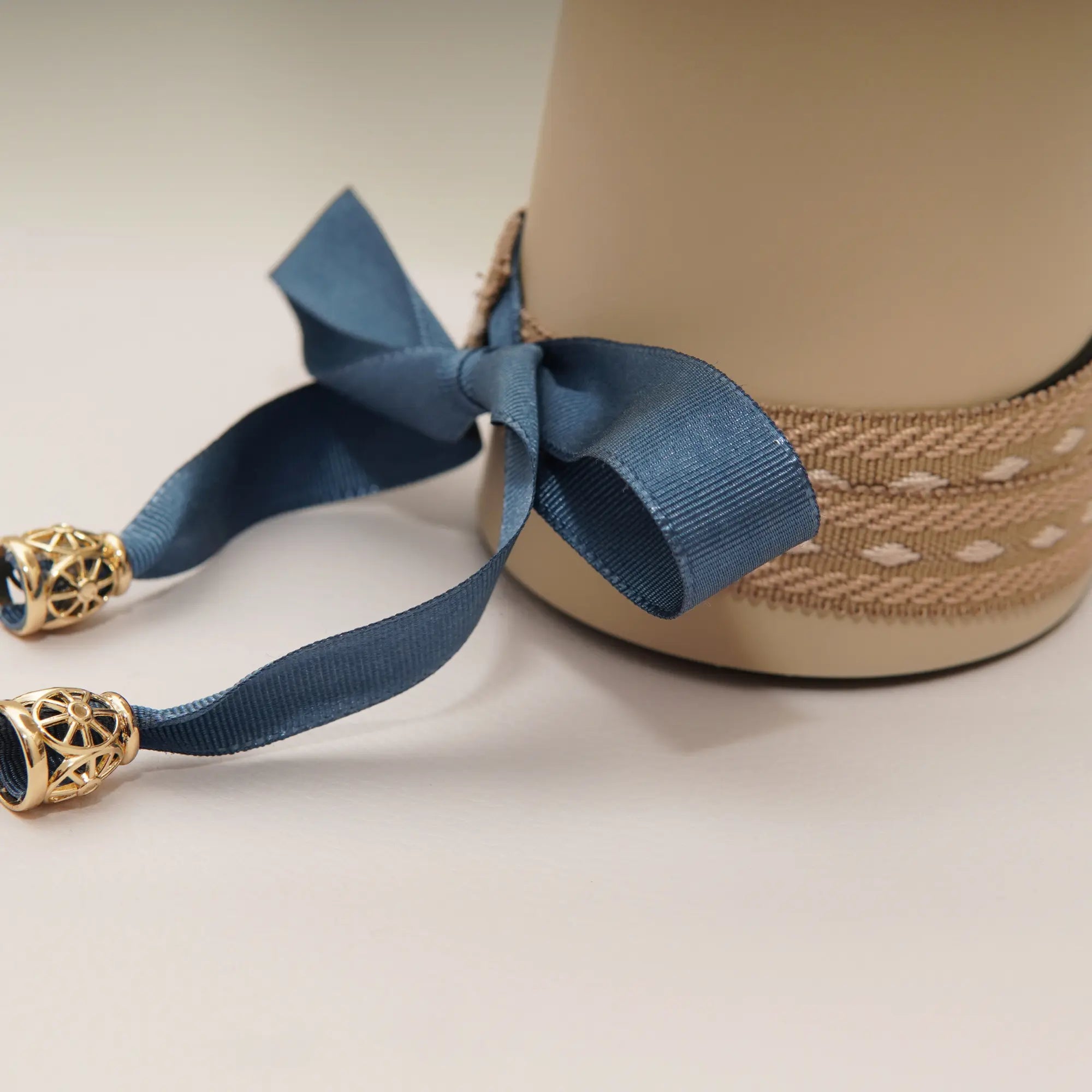 Lligacames Llaurador Beige y azul