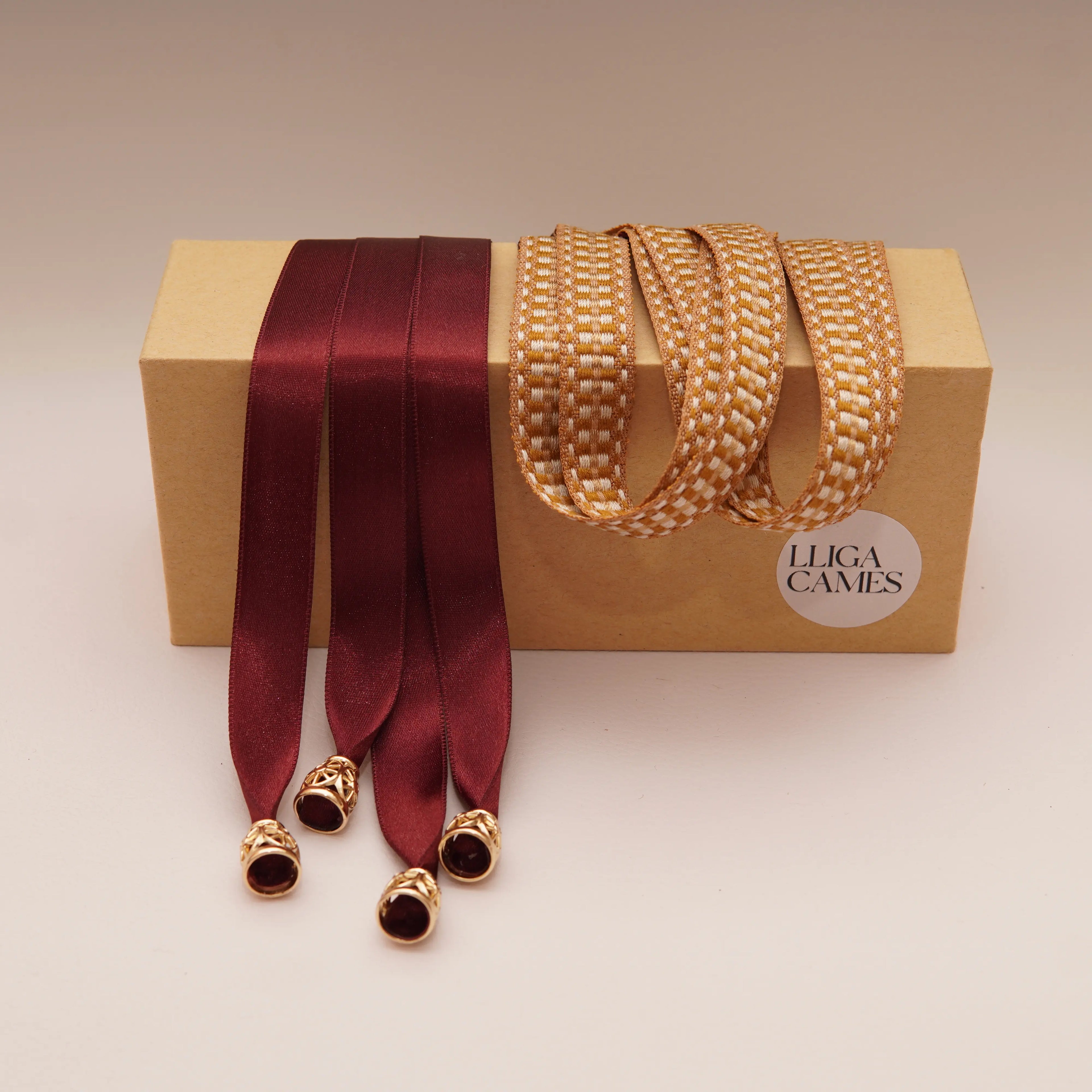 Lligacames Llaurador granate y ocre