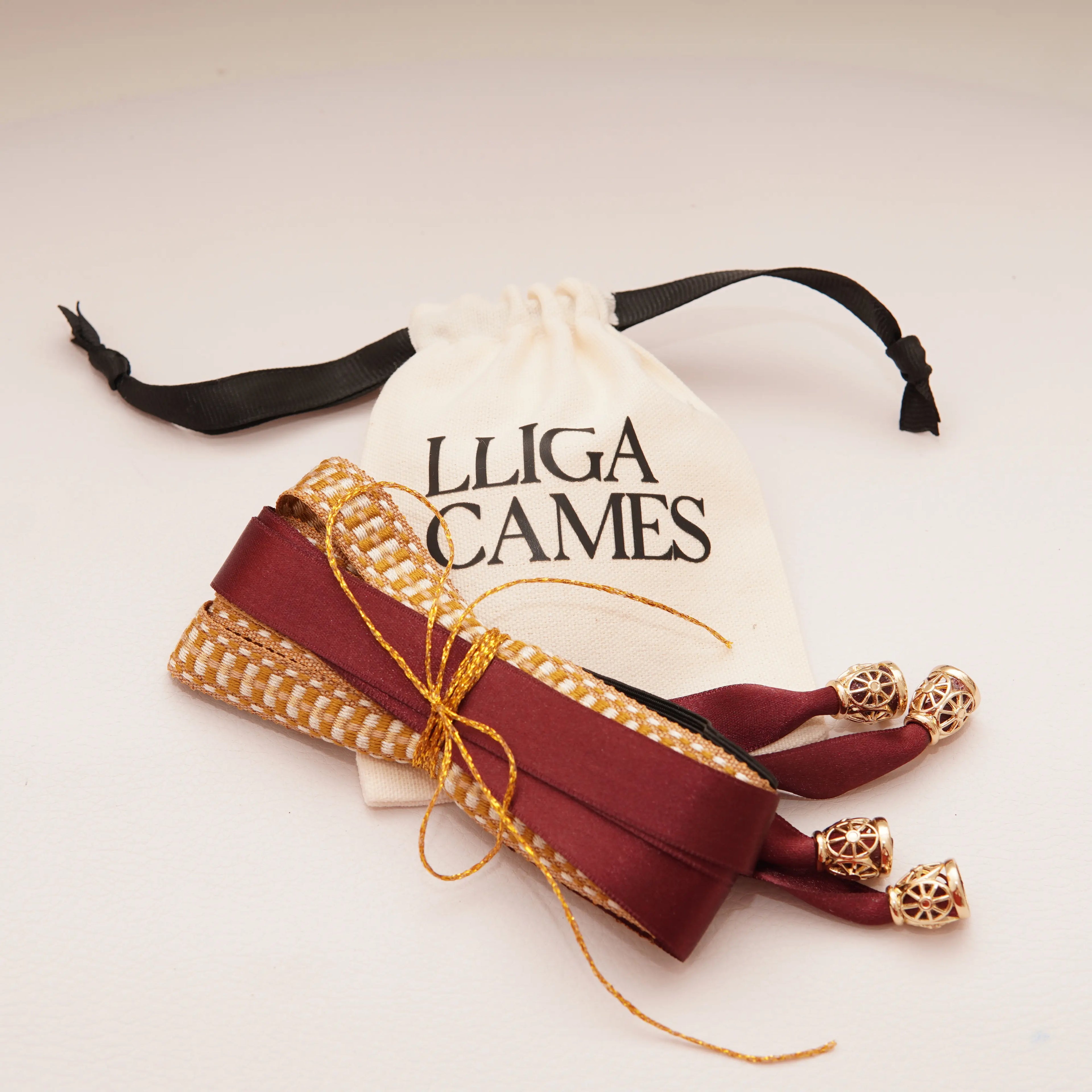 Lligacames Llaurador granate y ocre