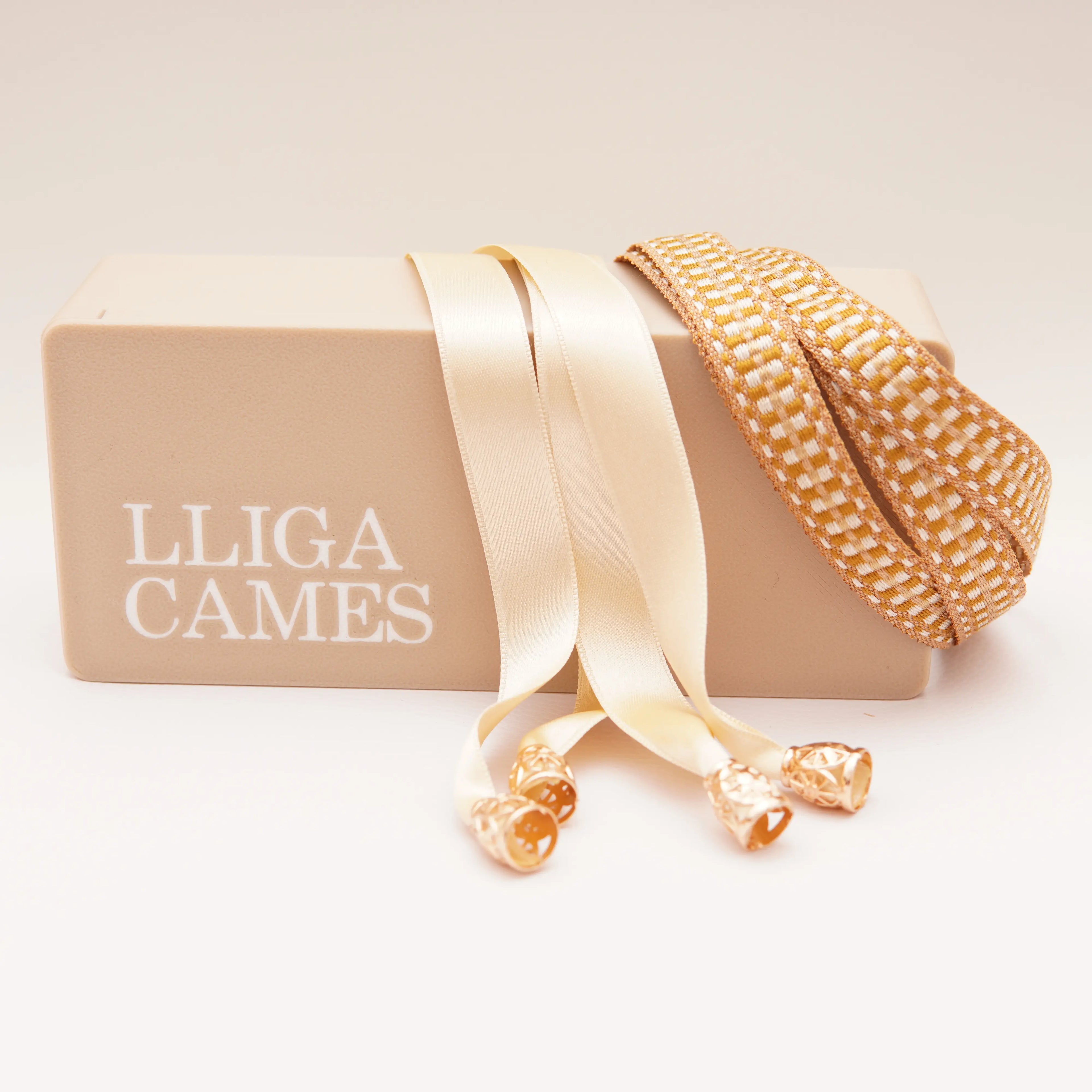 Lligacames Llaurador ocre y beige
