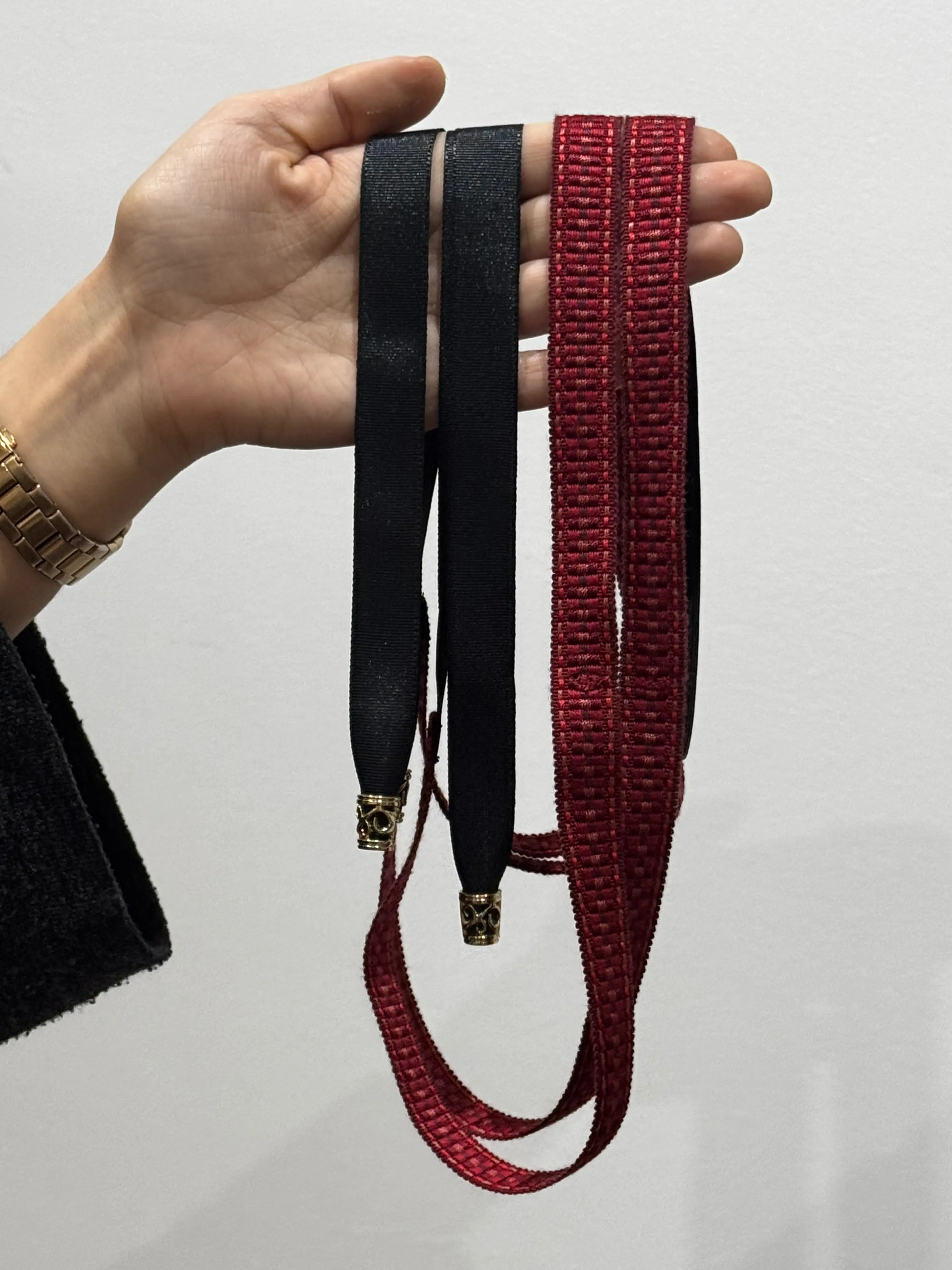 Lligacames Llaurador rojo y negro