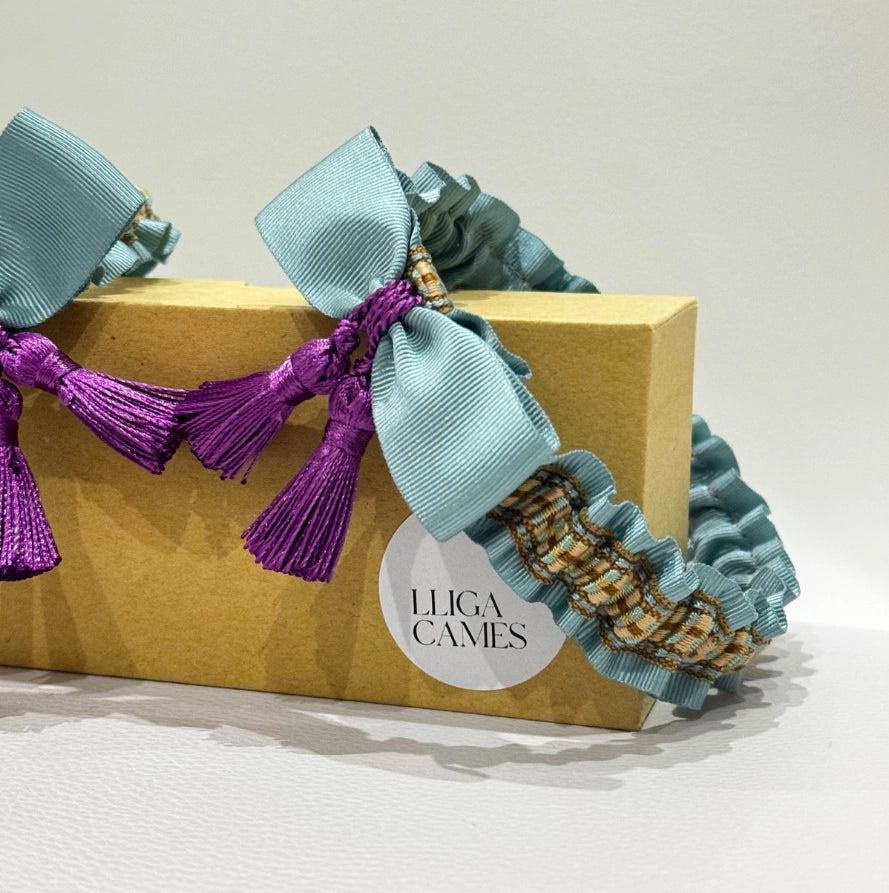 Lligacames Borles azul y morado