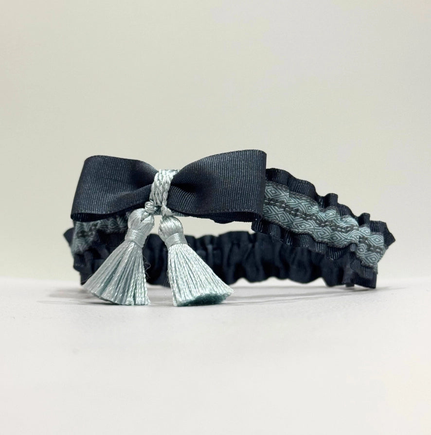 Lligacames Borles azul petróleo y azul celeste