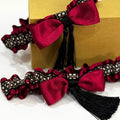 Lligacames Borles rojo vino y negro