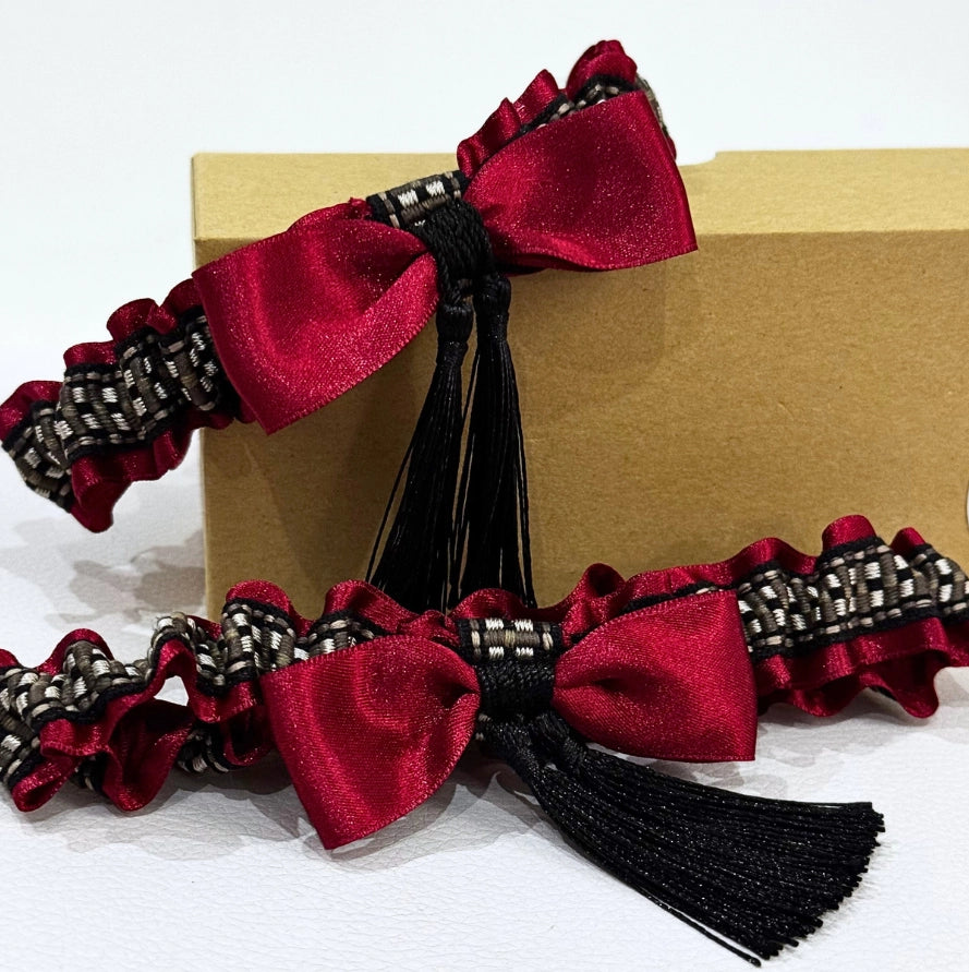 Lligacames Borles rojo vino y negro