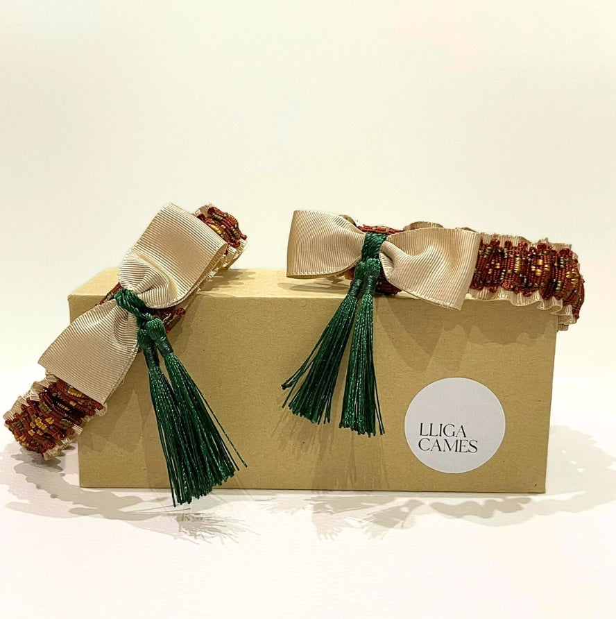 Lligacames Borles beige, caldera y verde