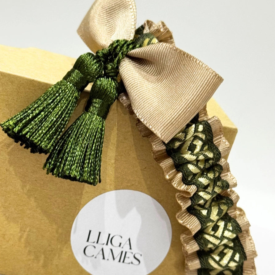 Lligacames Borles beige y verde