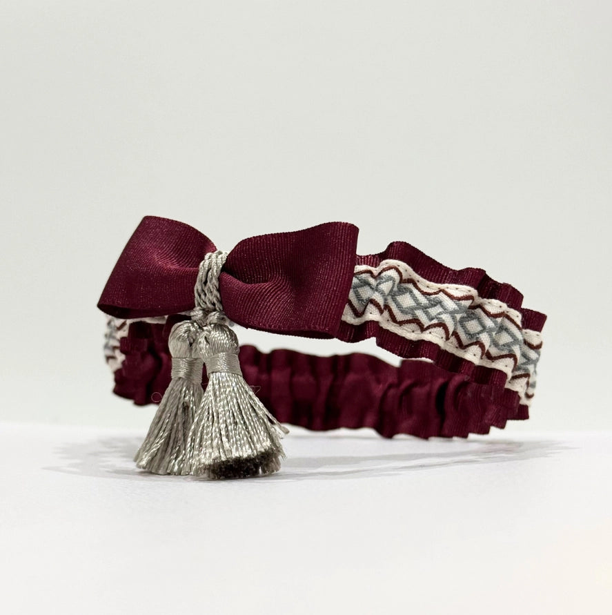 Lligacames Borles granate y plata