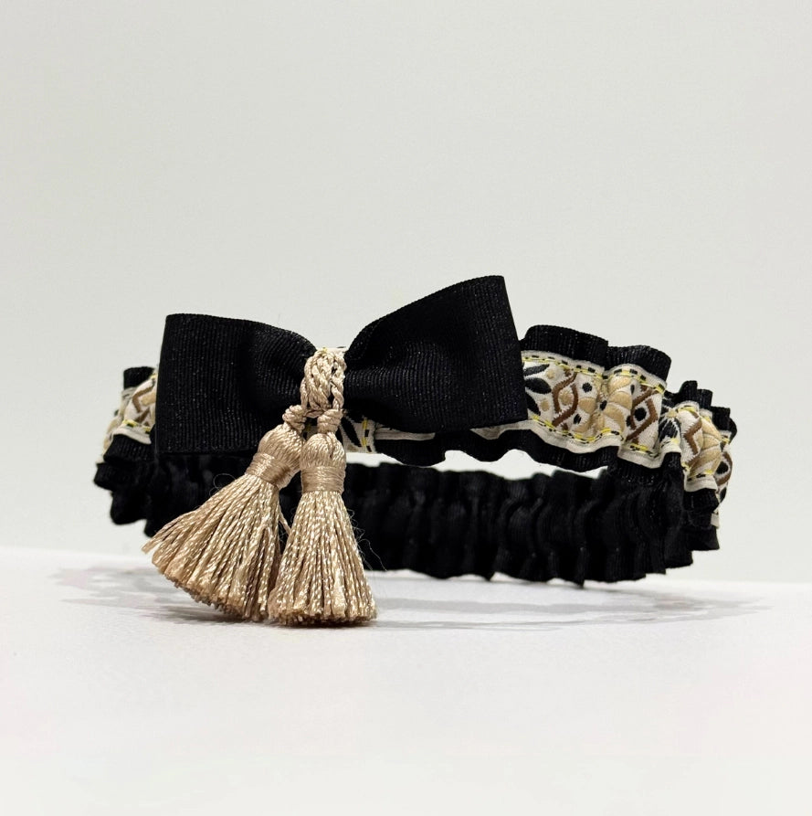 Lligacames Borles negro y beige