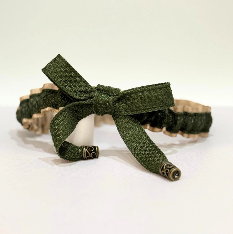 Lligacames Punteres beige y verde