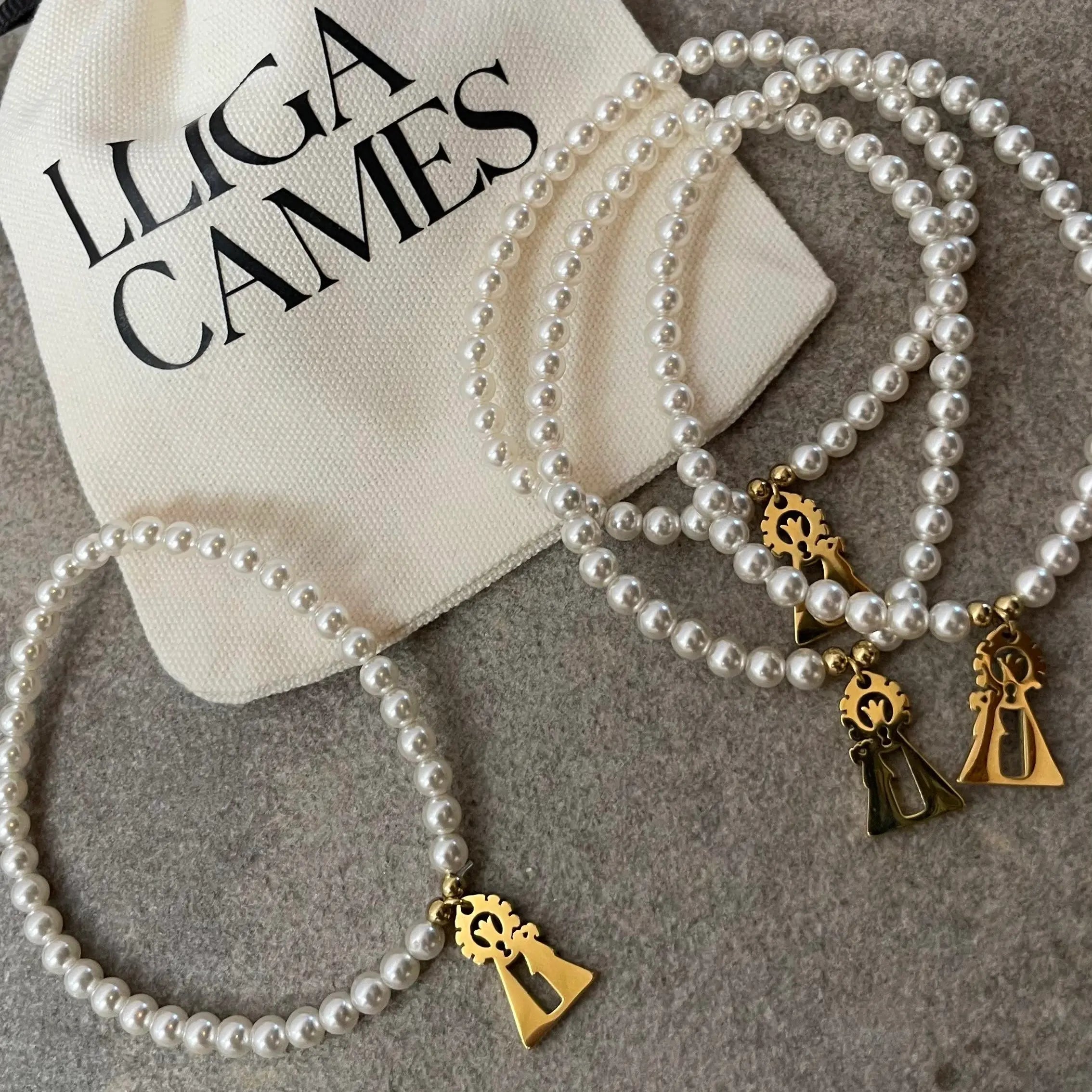 Pulsera Acero Inoxidable Dorado Virgen