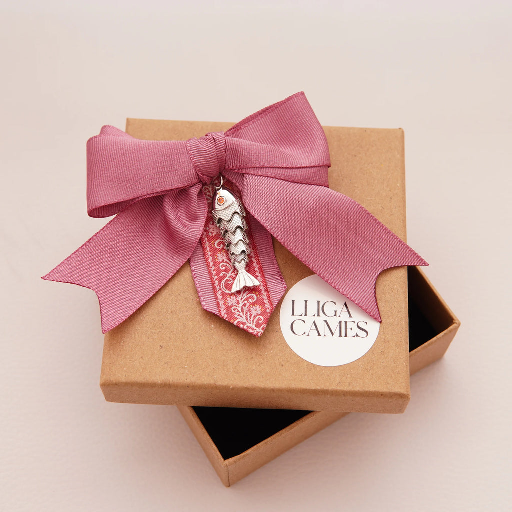 Caramba fallera Peixet amuleto rosa palo