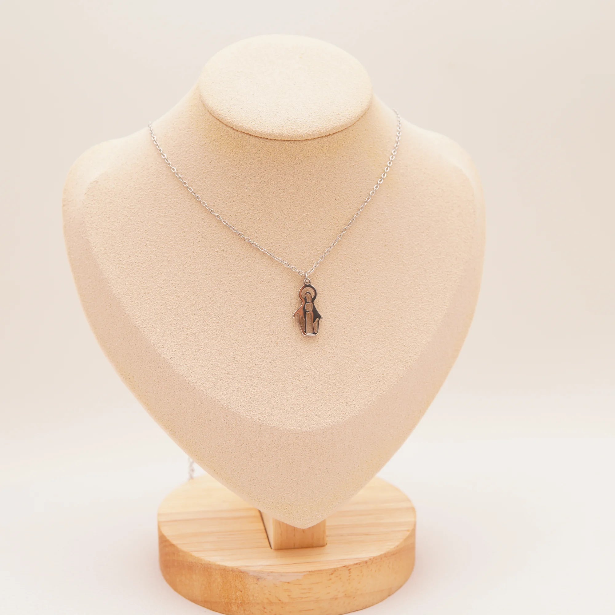 Collar acero inoxidable de la Virgen Milagrosa