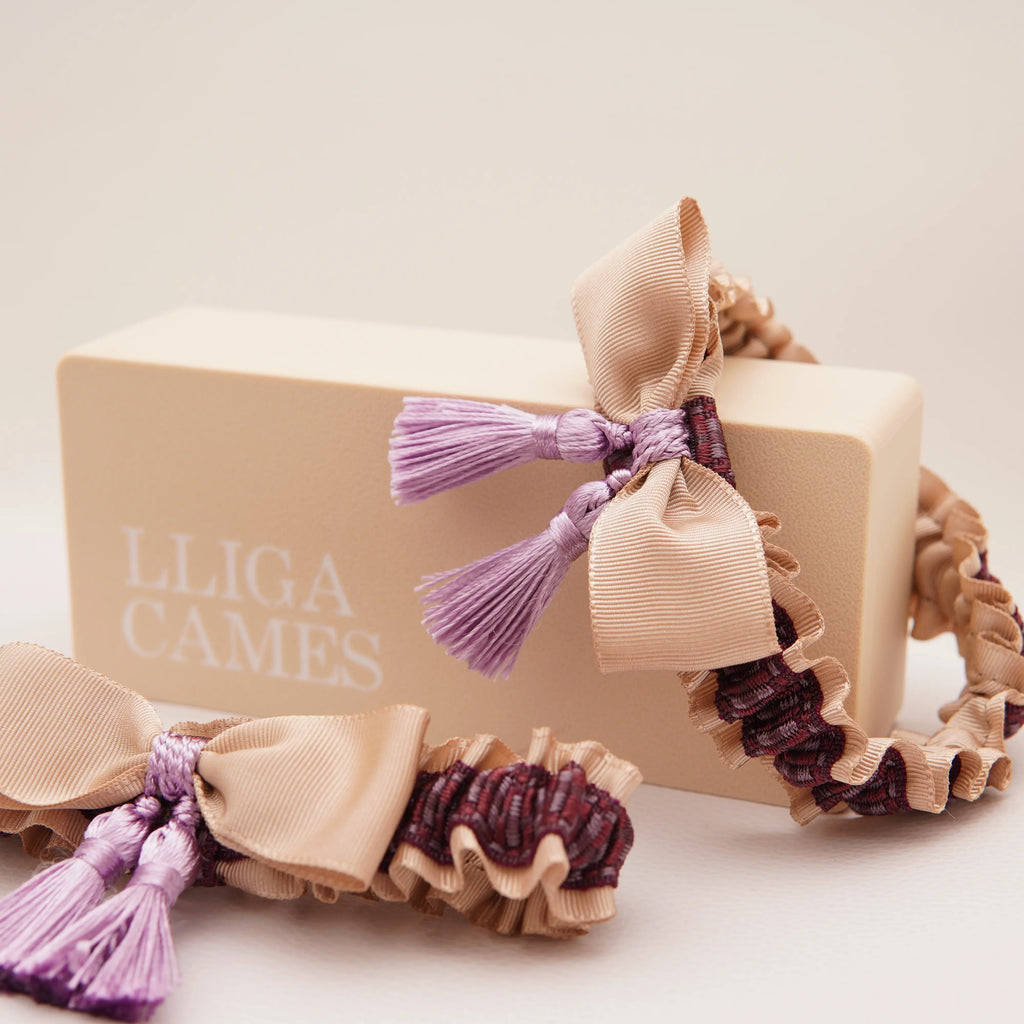 Lligacames Borles beige y morado