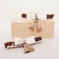 Lligacames Borles blanco y marrón chocolate