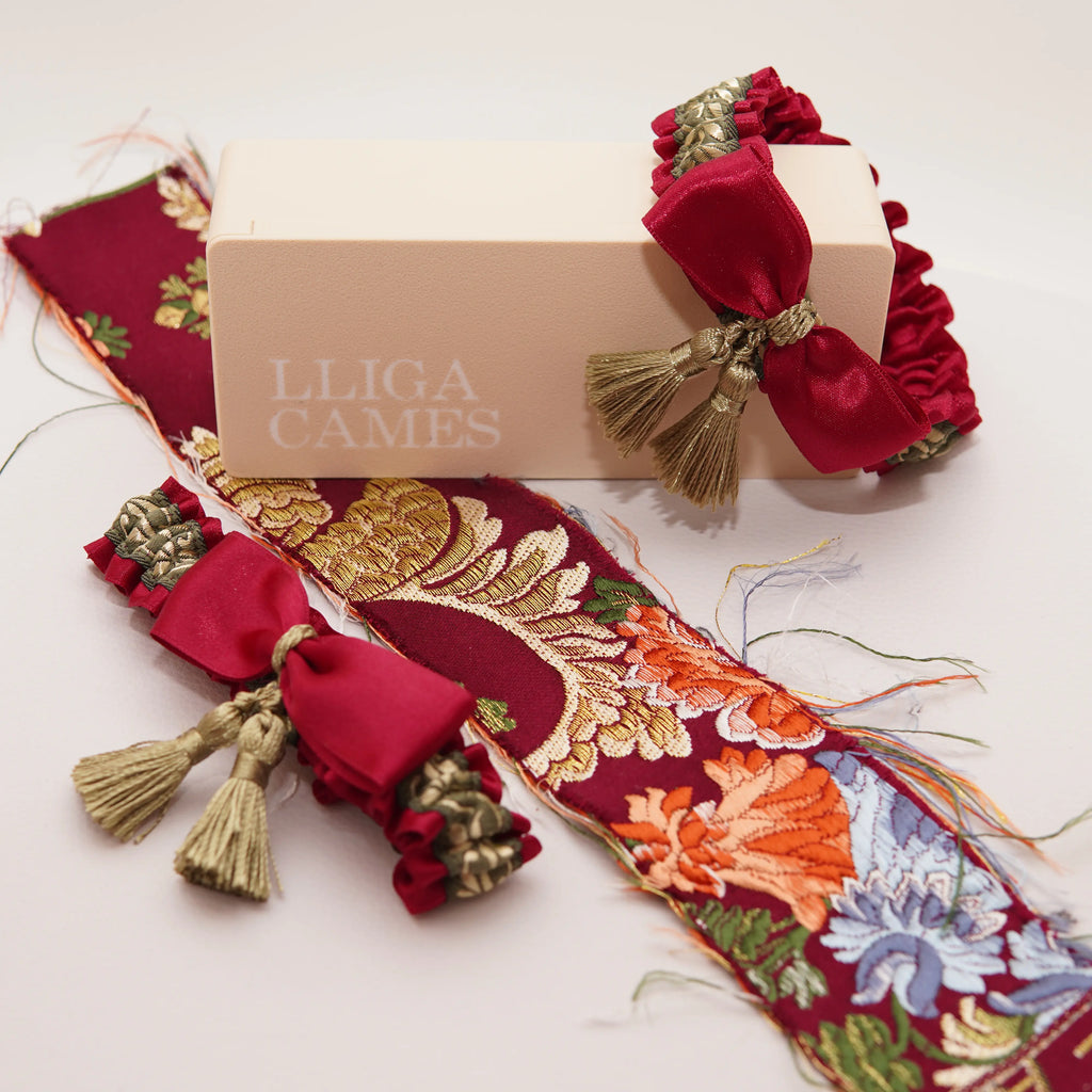 Lligacames Borles fucsia y verde
