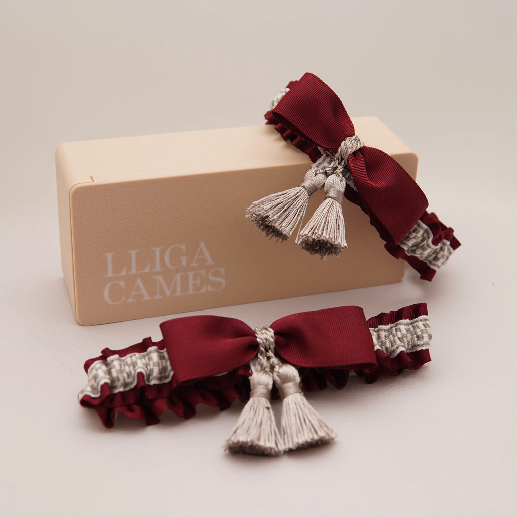 Lligacames Borles granate y plata