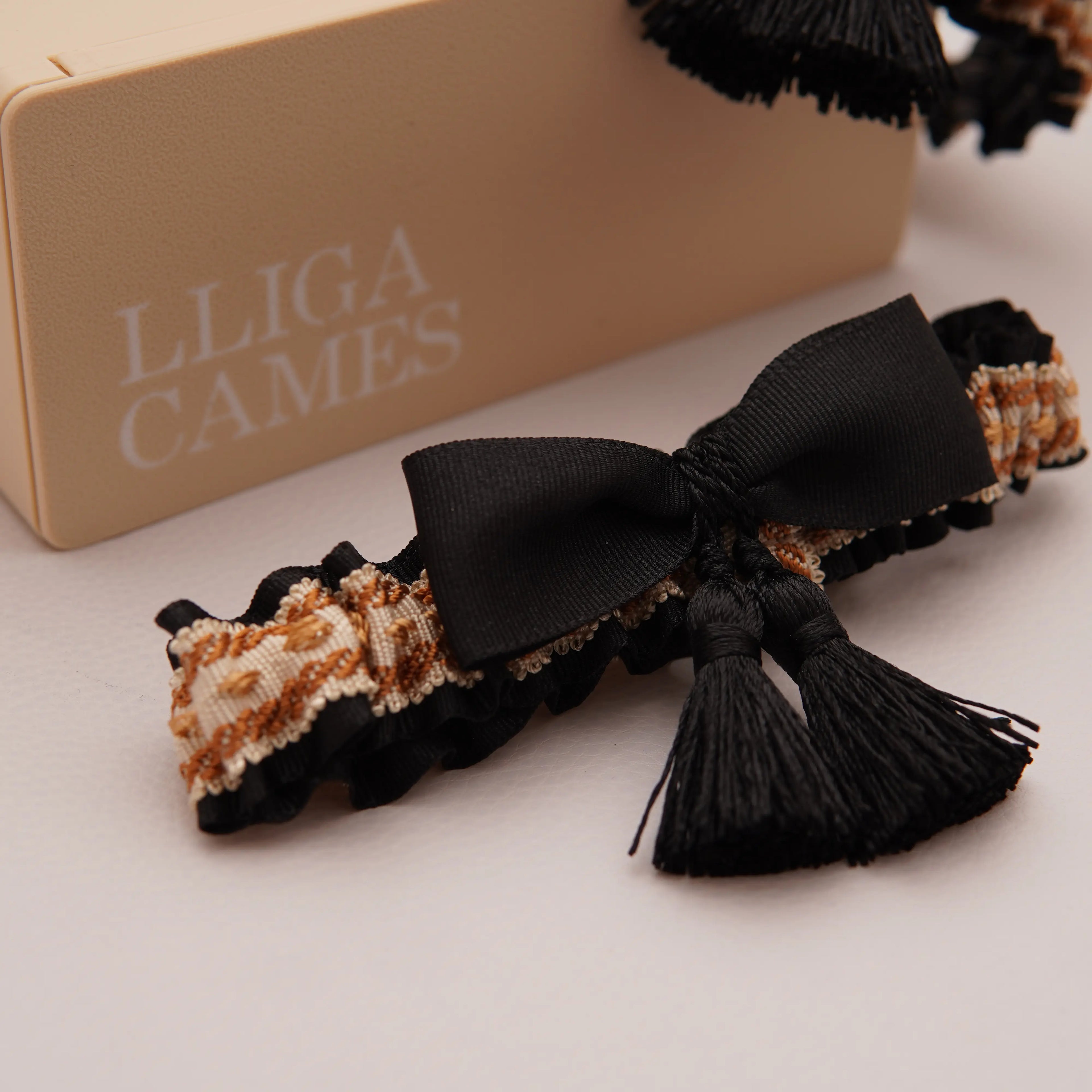 Lligacames Borles negro y ocre