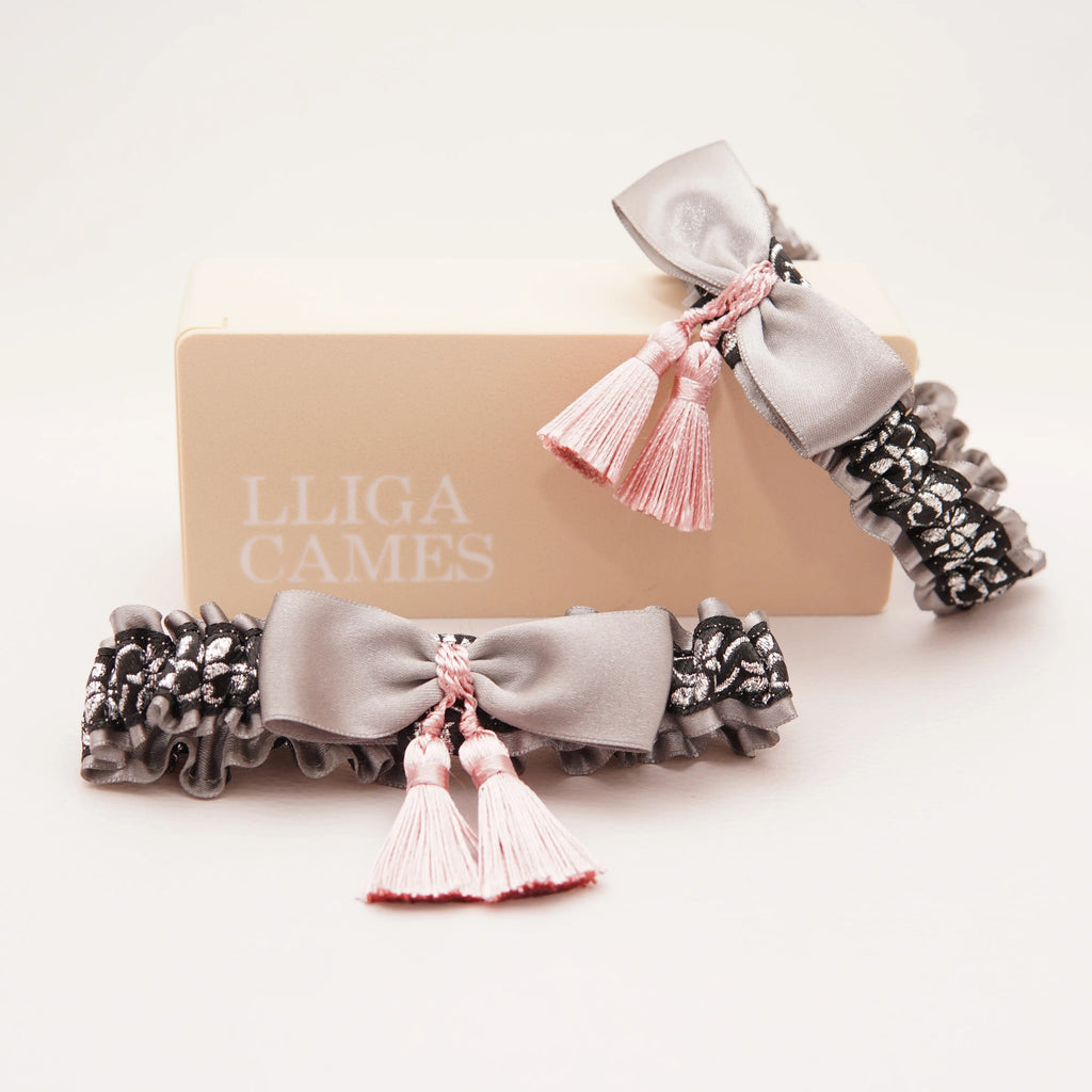 Lligacames Borles plata y negro