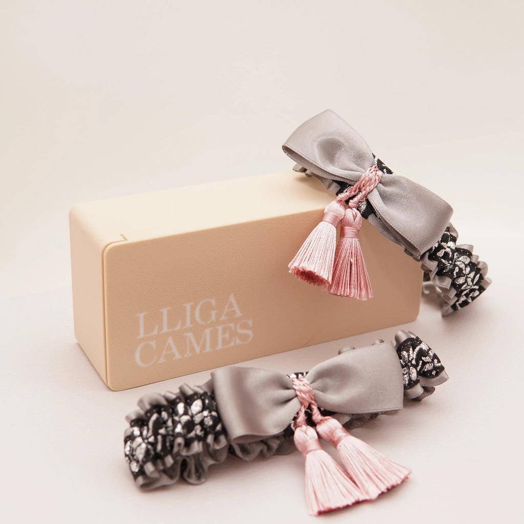 Lligacames Borles plata y negro