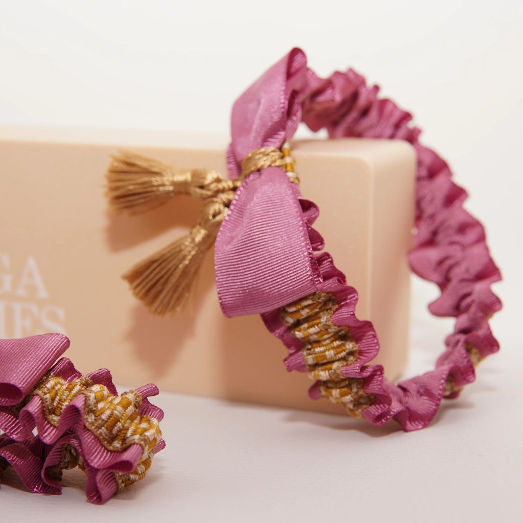 Lligacames Borles rosa y ocre