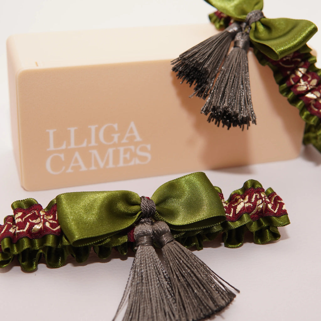 Lligacames Borles verde y granate